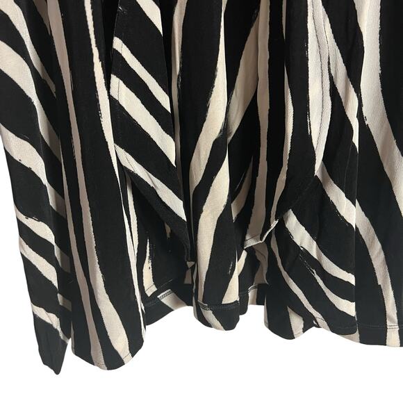 Chico’s Travelers Zebra Animal Stripe Clara Cardigan Sweater Size US 12 - Picture 4 of 7